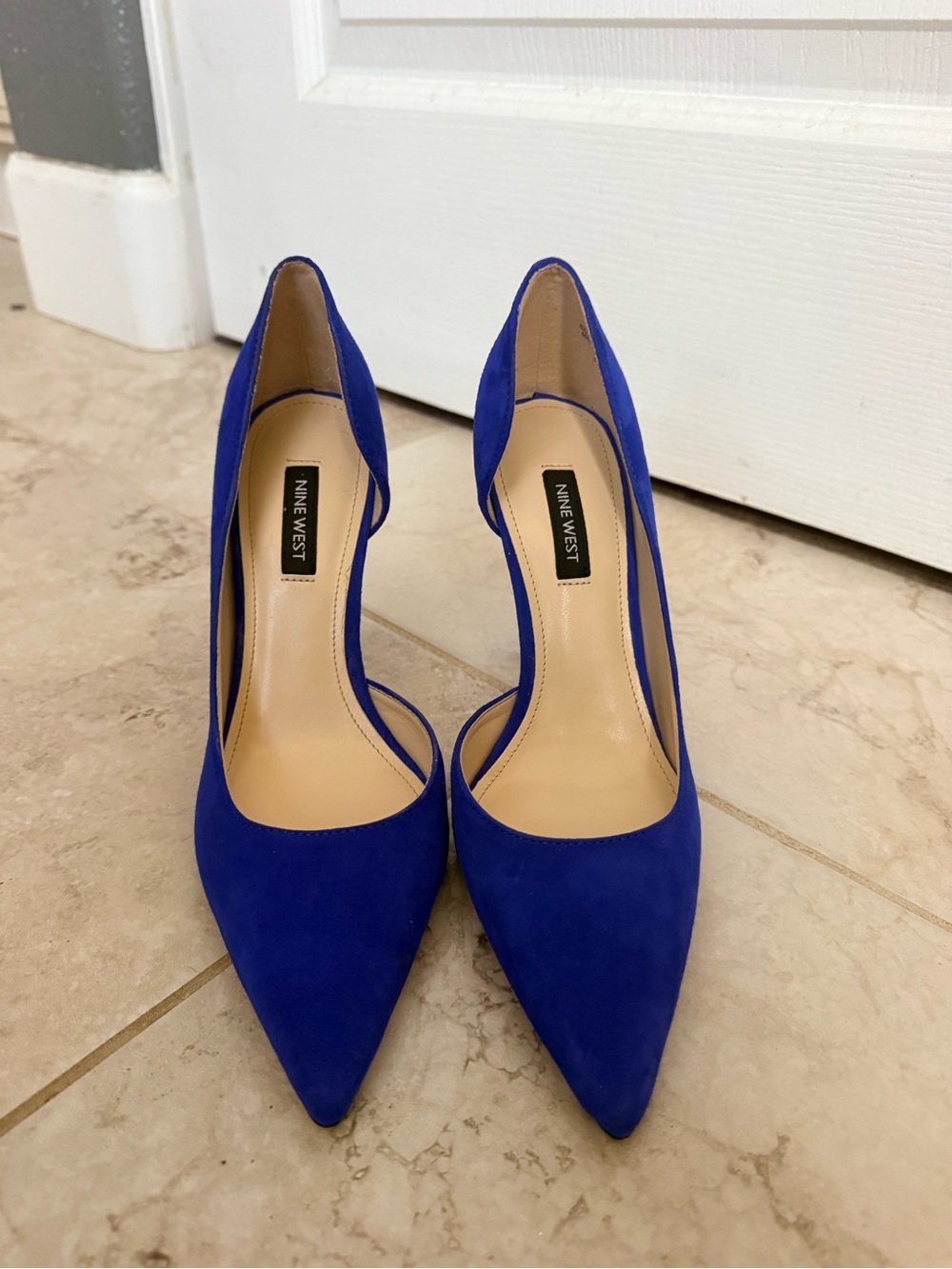 Nine West Cobalt Blue Pointed-Toe D'Orsay Pumps